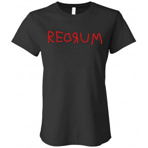 Redrum - 80's Horror Movie Kubrick Murder - Ladies Cotton T-Shirt