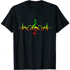 Reggae Music Heartbeat T-Shirt