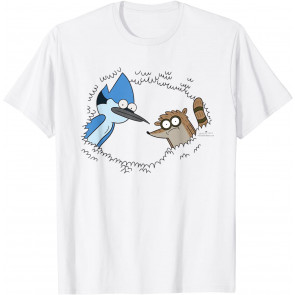 Regular Show Peeking Through The Bushes T-Shirt