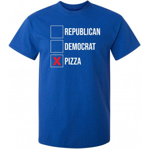 Republican Democrat Pizza Political T-Shirt