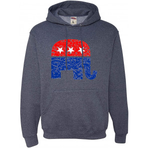 Republican Distressed Elephant Sweat T-Shirt