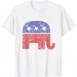 Republican Elephant Vintage Logo Gift T-Shirt