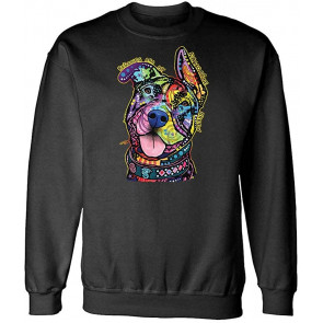 Rescues - Dean Russo Dog Modern Art - Fleece Sweat T-Shirt