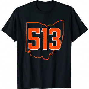Retro 513 Cincinnati Ohio Vintage Sports Souvenir T-Shirt