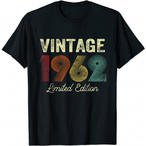 Retro 60 Yrs Old Vintage 1962 Limited Edition 60th Birthday T-Shirt
