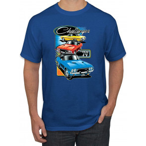 Retro 74 Challenger Vintage Dodge Car Trio T-Shirt