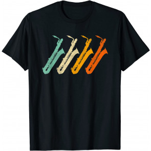 Retro Baritone Saxophone  T-Shirt