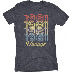 Retro Birthday - 1981 Vintage T-Shirt