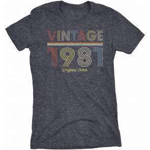 Retro Birthday - Vintage 1981 Original Parts T-Shirt