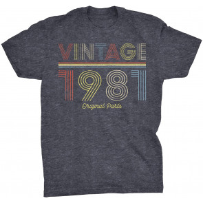 Retro Birthday - Vintage 1981 Orignial Parts T-Shirt