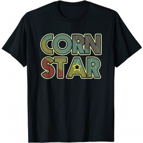 Retro Corn Star Logo Cornhole Bean Bag Beanbags Toss Game T-Shirt