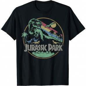 Retro Darken Color Circle Logo T-Shirt