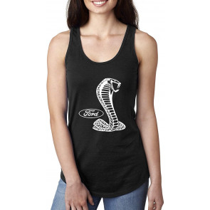 Retro Ford Shelby Cobra Emblem Vintage White Logo T-Shirt