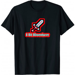 Retro Gamer 8 Bit Adventurer Vintage Gaming Video Games T-Shirt