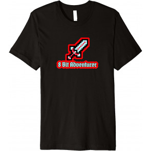 Retro Gamer 8 Bit Adventurer Vintage Gaming Video Games T-Shirt