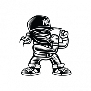 Retro Gangsta Ninja Tshirt