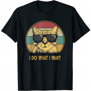 Retro I Do What I Want Cat T-Shirt