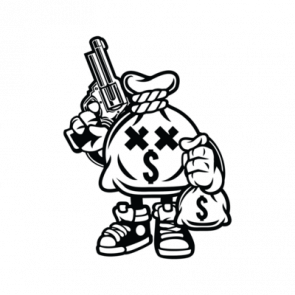 Retro Moneybag Robber Tshirt