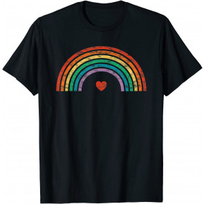 Retro Rainbow Vintage Pride LGBTQ T-Shirt