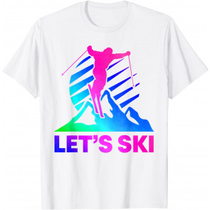 Retro Ski Vintage 80s 90s Skiing Outfit T-Shirt