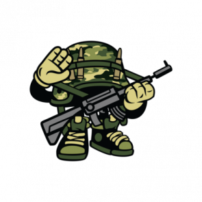 Retro Soldier Salute Tshirt