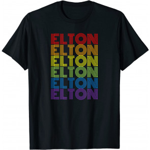 Retro Style Elton Rainbow T-Shirt