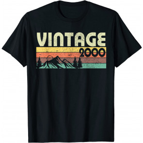 Retro Vintage 2000 Graphics 21st Birthday Gift 21 Years Old T-Shirt