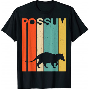 Retro Vintage Possum Opossum Silhouette Possum Lover Possum T-Shirt