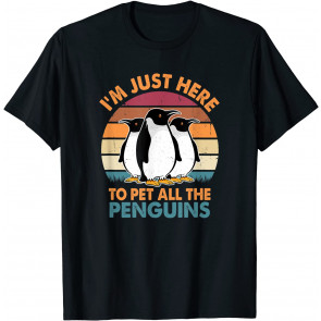 Retro Vintage Style Penguin Lover Quote Pet All The Penguins T-Shirt