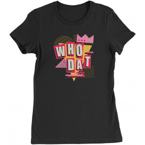 Retro Who Dat Throwback Womens T-Shirt