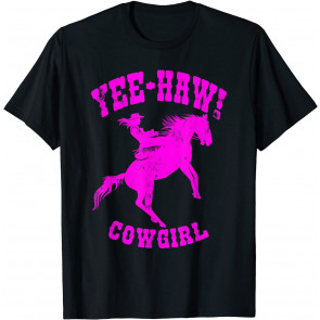 Retro Yee Haw Howdy Western Country Southern Cowgirl Rodeo T-Shirt