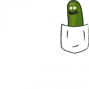 Rick And Morty  Pickle Rick In Pocket Tshirt