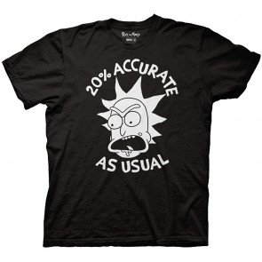 Rick And Morty 20% Accurate As Usual T-Shirt