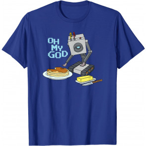 Rick And Morty Butter Bot With Pancakes T-Shirt