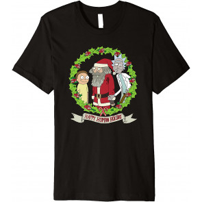 Rick And Morty Happy Human Holiday Morty Ruben Rick  T-Shirt