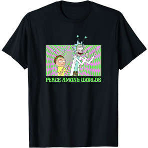 Rick And Morty Psychedelic Peace Among Worlds T-Shirt