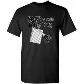 Rock Is Dead Long Live Paper T-Shirt