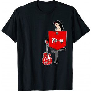 Rockabilly Clothing Pin Up Girl Sock Hop 50s 60s 70s Pocket T-Shirt