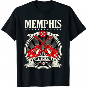 Rockabilly Style Memphis Gifts Retro Country Music Tennessee T-Shirt