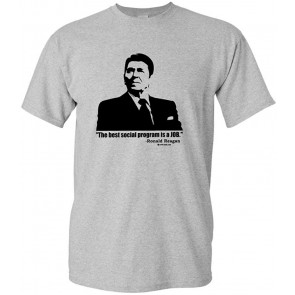 Ronald Reagan - 2024 Election MAGA - American Jobs - T-Shirt