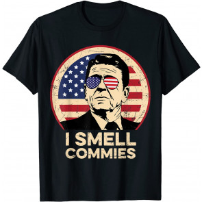 Ronald Reagan, I Smell Commies Patriotic American President T-Shirt
