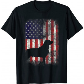 Rottweiler American Flag  T-Shirt
