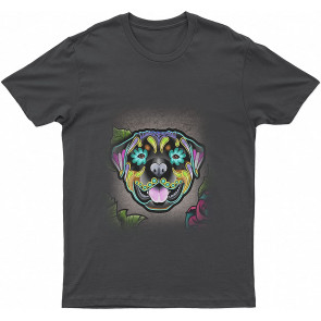 Rottweiler Day Of The Dead Lovely Dog Sugar Skull Dog T T-Shirt