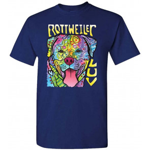 Rottweiler LUV - Dean Russo Dog Modern Art - T-Shirt