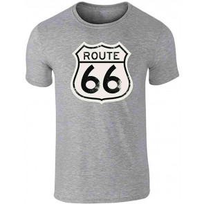 Route 66 Sign Retro Vintage Black And White Graphic T-Shirt