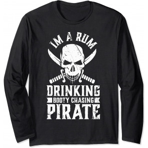 Rum Drinking Booty Chasing Pirate Gasparilla  T-Shirt