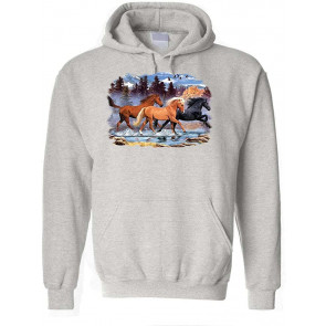 Running Free - Horses Equine Lover USA Freedom - T-Shirt