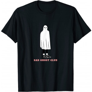 Sad Ghost Club Sadness Art Unhappy Depressed Heartbroken T-Shirt