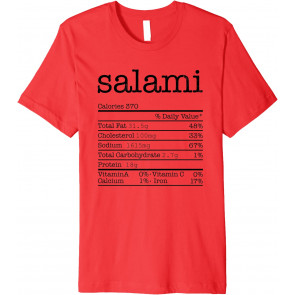 Salami Nutrition Facts T-Shirt