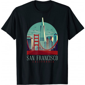 San Francisco California Golden Gate Bridge Souvenir Gift T-Shirt